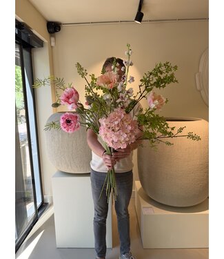 SILK-KA "Signature" Artificial Flower Bouquet | Pink