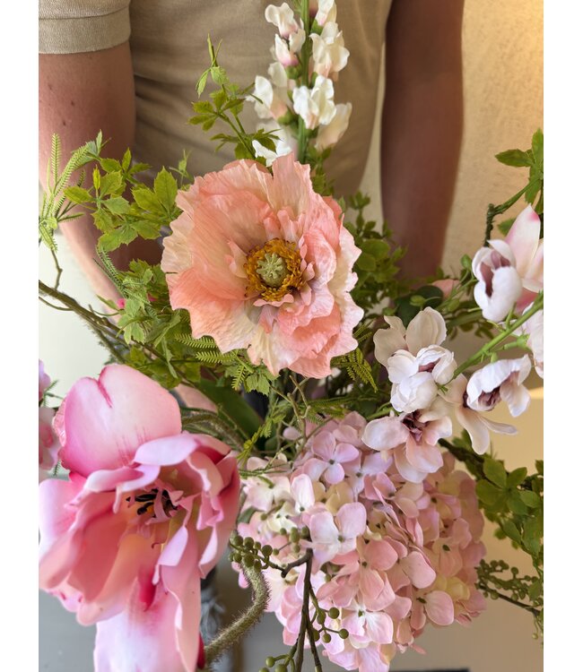 SILK-KA „Signature“-Kunstblumenstrauß | Rosa