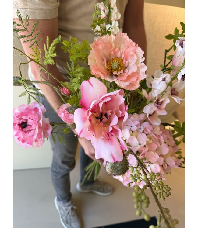 SILK-KA "Signature" Kunstbloemen boeket | Roze