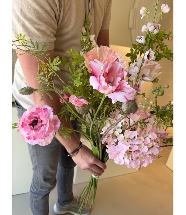 SILK-KA Bouquet di fiori artificiali "Signature" | Rosa