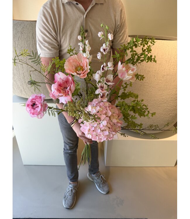 SILK-KA Bouquet di fiori artificiali "Signature" | Rosa