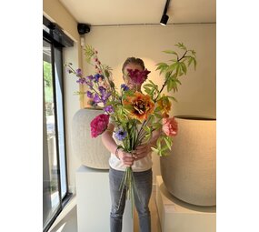 SILK-KA Künstlicher Blumenstrauß zum Muttertag | Bunt