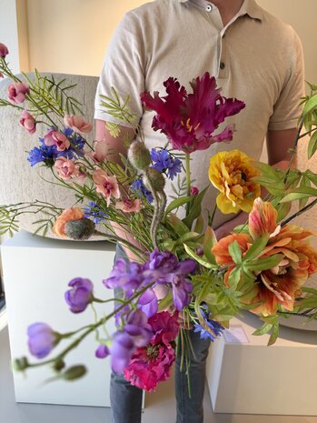 SILK-KA Mother's Day Artificial Flower Bouquet | Colorful