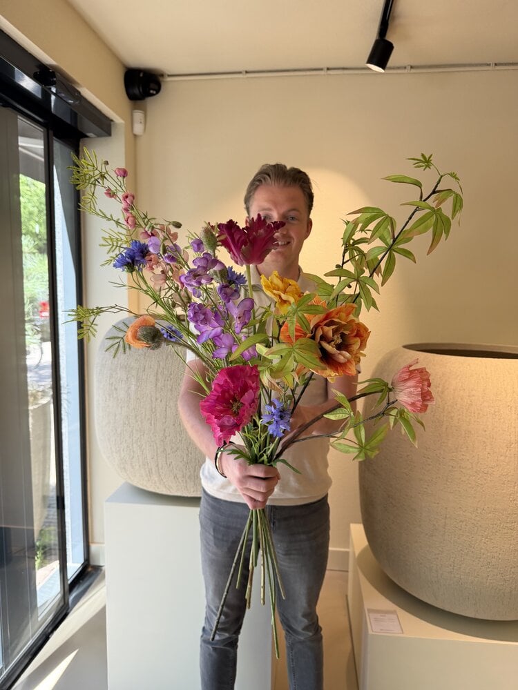SILK-KA Moederdag Kunstbloemen boeket | Kleurrijk