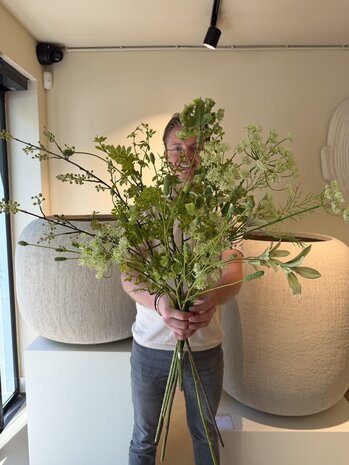 SILK-KA Bouquet de fleurs artificielles pour la fête des mères | Vert