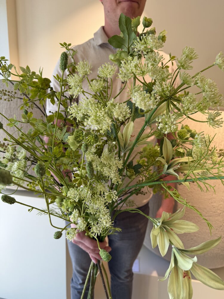 SILK-KA ''Signature'' Kunstbloemen boeket | Groen SILK-KA ''Signature'' Kunstbloemen boeket | Groen
