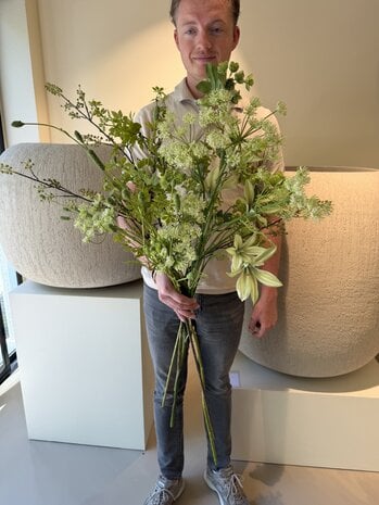 SILK-KA Moederdag Kunstbloemen boeket | Groen