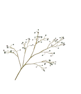 SILK-KA Branche d'eucalyptus verte/brune | 115 cm