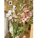 SILK-KA Petit bouquet de fleurs artificielles « Delphinium royal pêche »