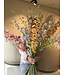 SILK-KA Kunstbloemen boeket "Royal Delphinium Peach"  Large