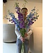 SILK-KA Kunstbloemen boeket "Royal Delphinium Blue"  Small