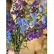 SILK-KA Bouquet di fiori artificiali "Blu delphinium reale" piccolo SILK-KA Bouquet di fiori artificiali "Blu delphinium reale" piccolo