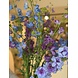 SILK-KA Kleiner künstlicher Blumenstrauß „Königlicher Ritterspornblau“ SILK-KA Kleiner künstlicher Blumenstrauß „Königlicher Ritterspornblau“