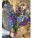 SILK-KA Kunstbloemen boeket "Royal Delphinium Blue"  Large