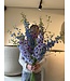 SILK-KA Kunstbloemen boeket "Royal Delphinium Blue"  Large