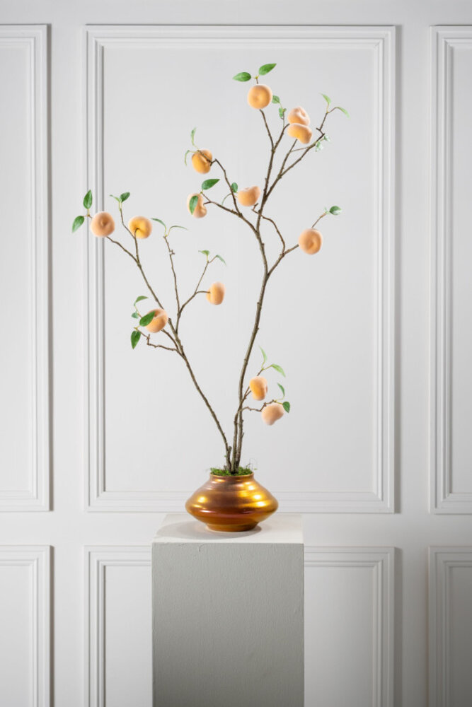 SILK-KA Ramo di pesco arancione | 114 cm SILK-KA Ramo di pesco arancione | 114 cm
