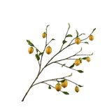 SILK-KA Ramo di limone giallo | 124 cm