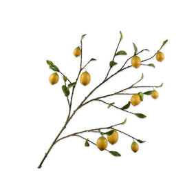 SILK-KA Ramo di limone giallo | 124 cm