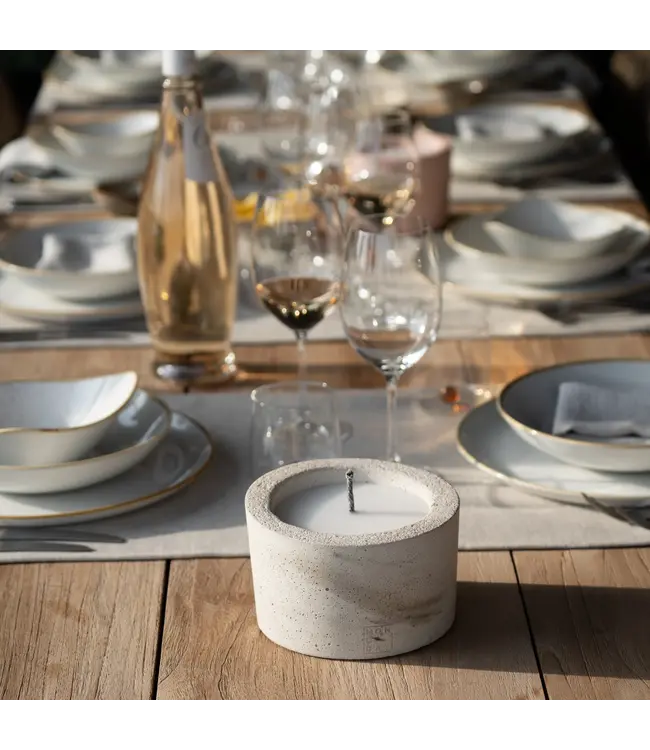 Mon Dada MON DADA Urban Outdoor Table Candle Two | Ecru