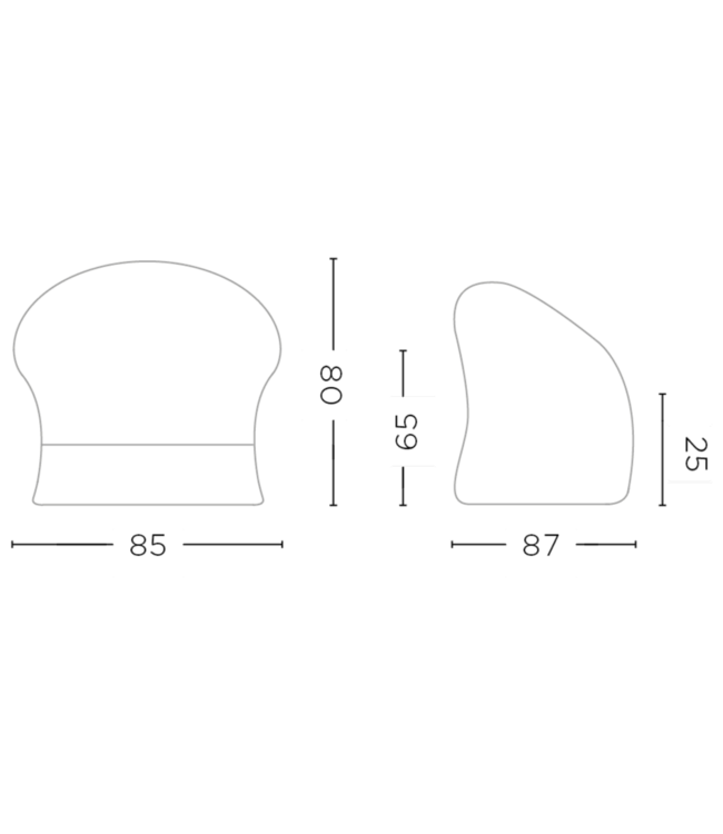 GOMMAIRE Outdoor Meubels | Organic Living Sillón cómodo con diseño felino | Mimbre natural CL PE