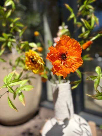 SILK-KA Kunstig blomsterbukett "Oransje" SILK-KA Kunstig blomsterbukett "Oransje"