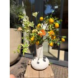 SILK-KA Bouquet de fleurs artificielles « Citron »