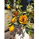SILK-KA Bouquet de fleurs artificielles « Citron »