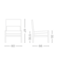GOMMAIRE Outdoor Meubels | Organic Living Sessel Fiona | Teakholz Naturgrau / PE-Geflecht Antikgrün
