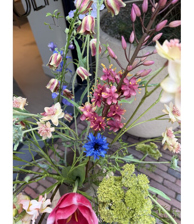 SILK-KA Bouquet de fleurs artificielles « Romance sauvage »