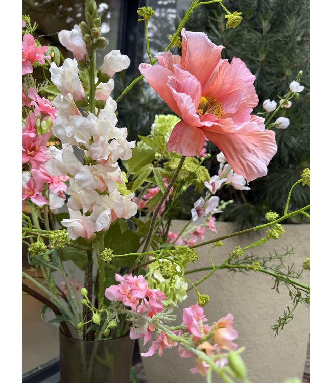 SILK-KA Kunstbloemen boeket "Blush Garden''