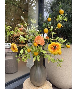 SILK-KA Bouquet di fiori artificiali "Limone"