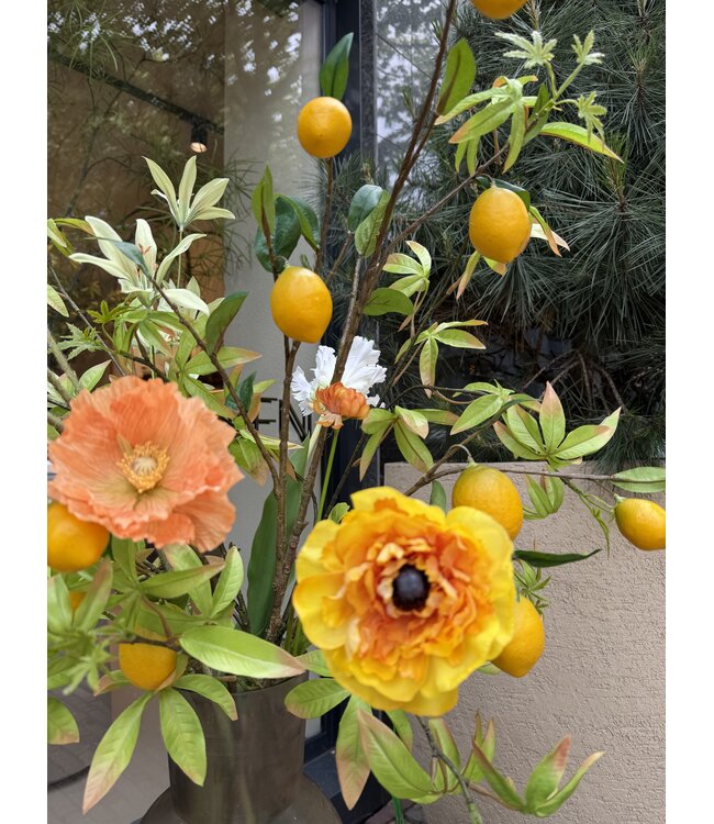 SILK-KA Artificial flower bouquet "Lemon"