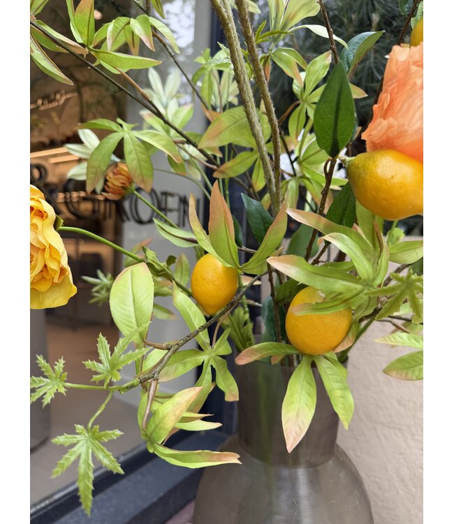 SILK-KA Kunstbloemen boeket "Lemon''