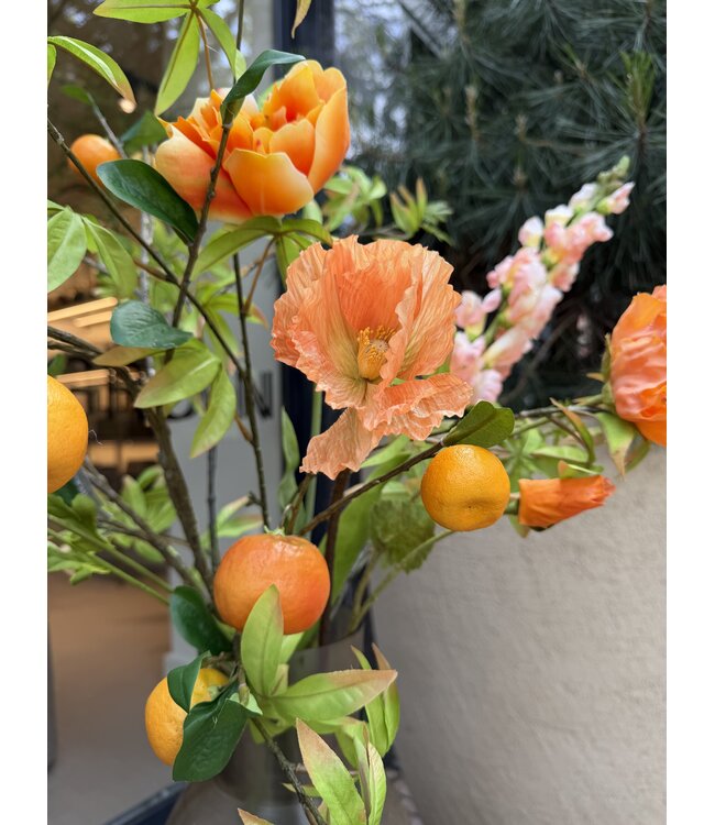 SILK-KA Artificial flower bouquet "Orange"