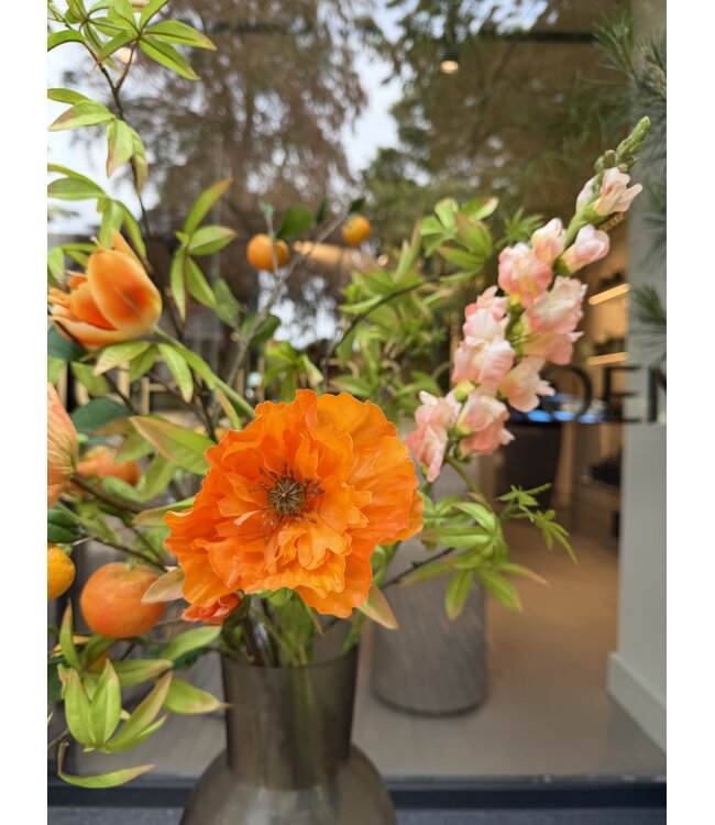 SILK-KA Artificial flower bouquet "Orange"