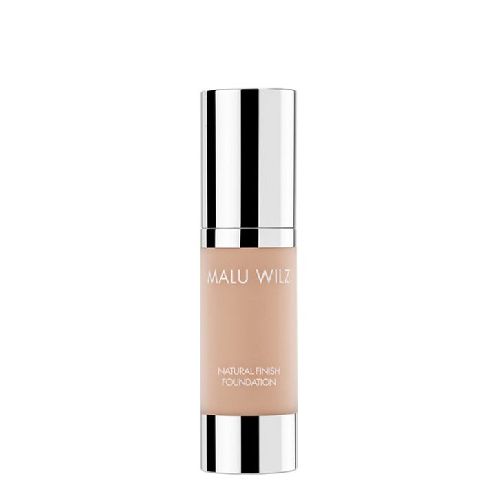 Malu Wilz Natural Finish Foundation Amber nr 27 + gratis Glow Edition Ampul