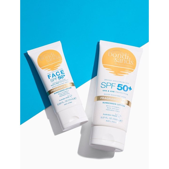 Bondi Sands Sunscreen Lotion SPF 50+ Fragrance Free