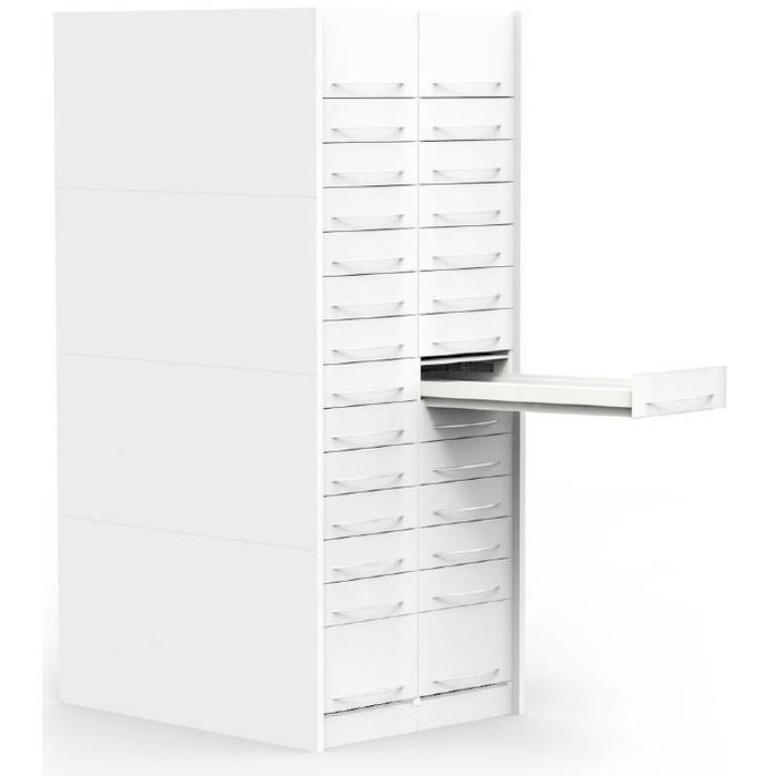 H-Box pharmacy cabinet (column with 14 drawers)