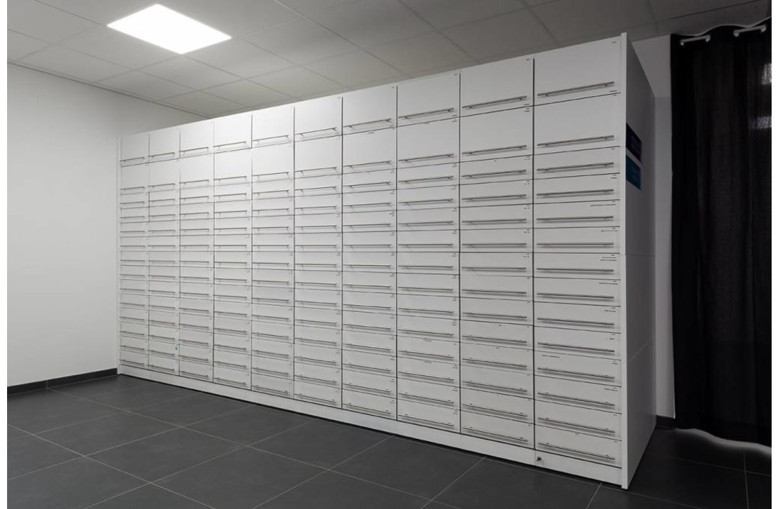 H-Box apotheekkast (kolom met 14 laden)