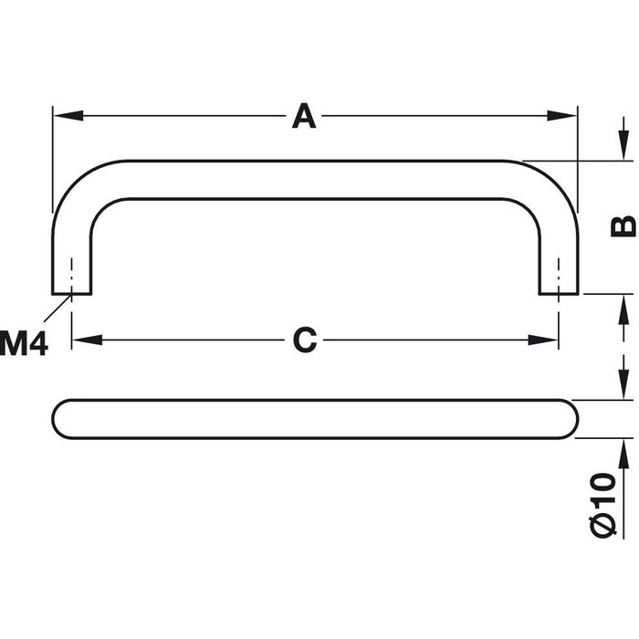 HapoH Handgreep 298mm