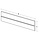 Extra length divider with clips (plexiglass)