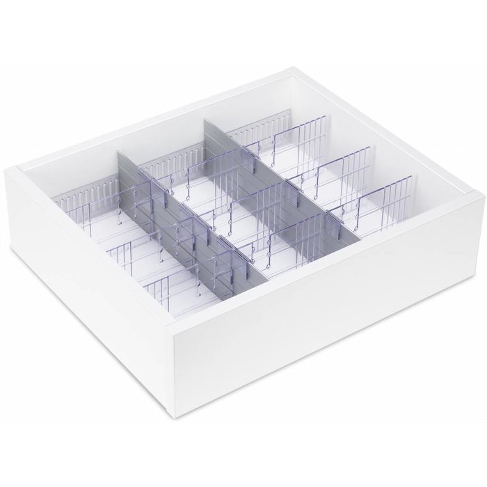 HapoH Lade indeling ribprofiel en aluminium 100mm hoog