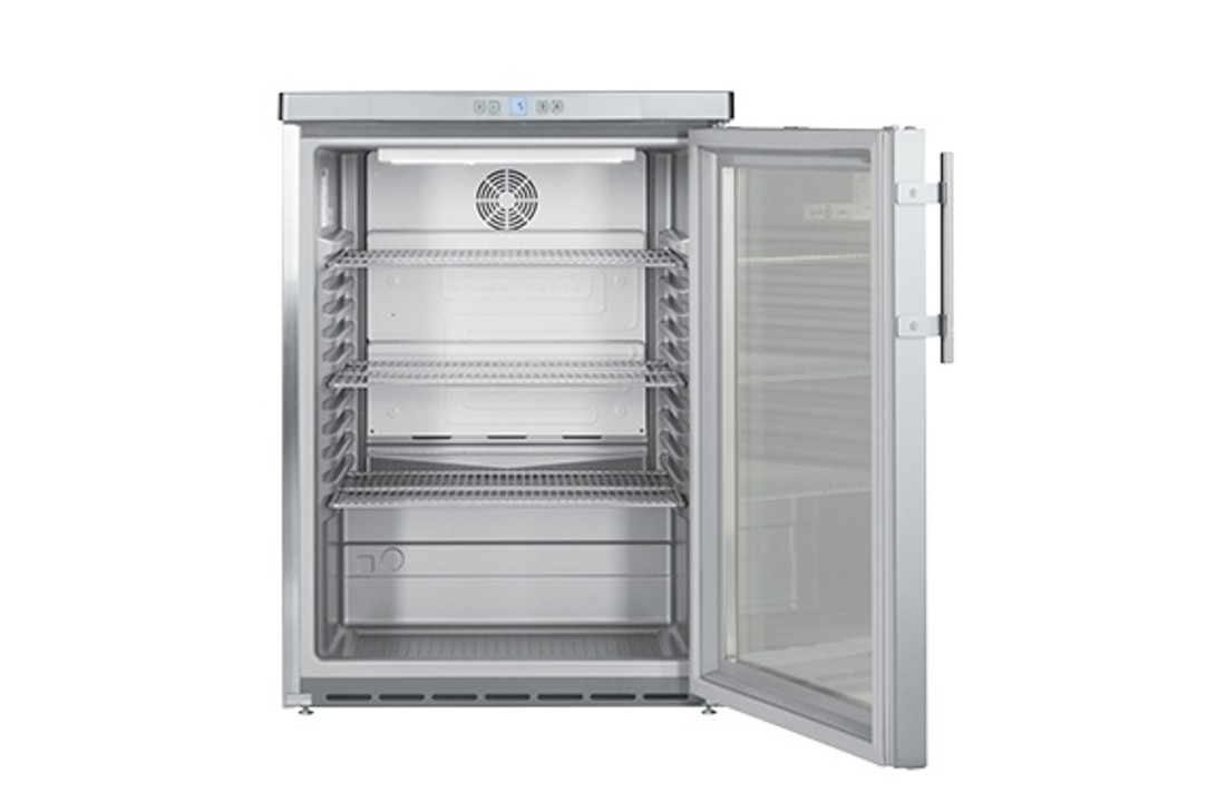 FKUv 1663 Premium tafelmodel Glasdeur Edelstaal