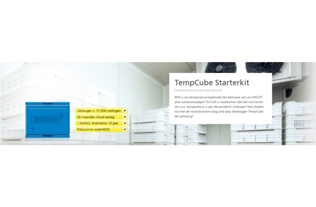 Starterkit met 1 geijkte logger en 2 credits