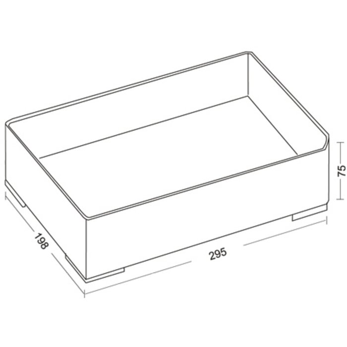 Stackable medicine container 295 x 198 x 75 mm (Type 206)
