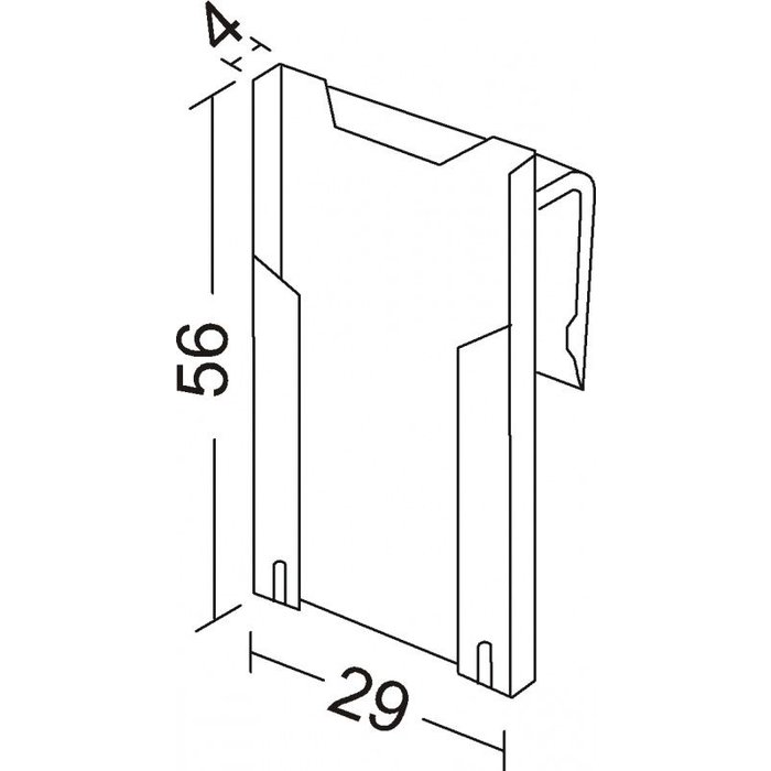 Minikaarthouder met clip (100 stk.)