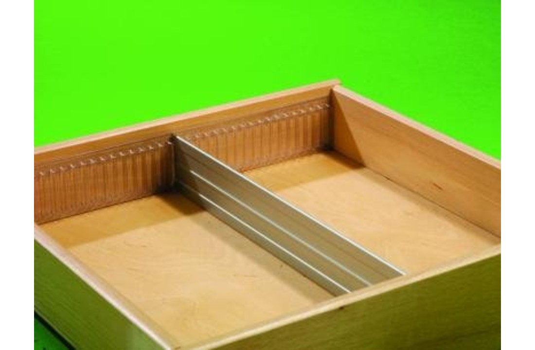 Lade indeling ribprofiel en aluminium 55mm hoog