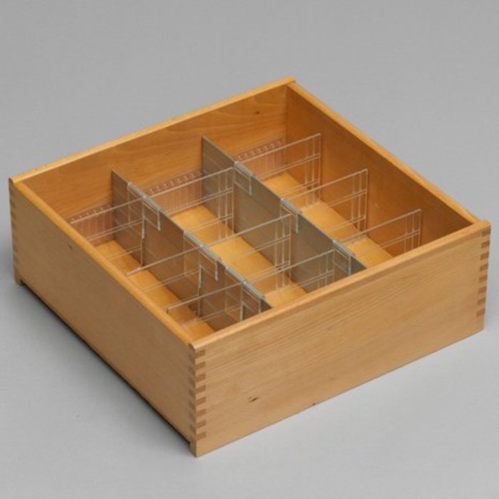 HapoH Lade indeling ribprofiel en aluminium 100mm hoog