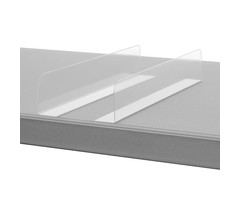 Divider with adhesive corner