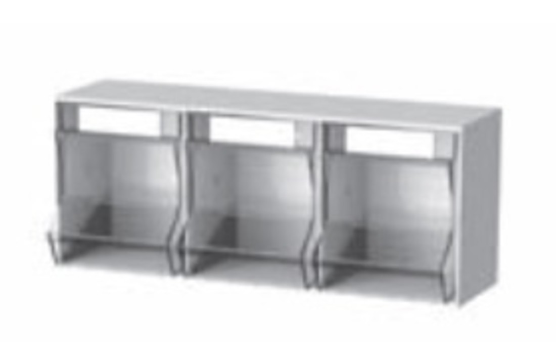 Pickbox 3 compartments 600x200x245 mm
